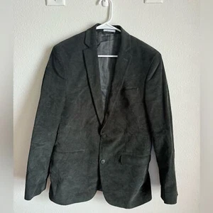 Bar III Blazer Velvet Jacket 2 Button Men’s Stretch Cotton Slim Fit Black Sz 38R - Picture 1 of 11