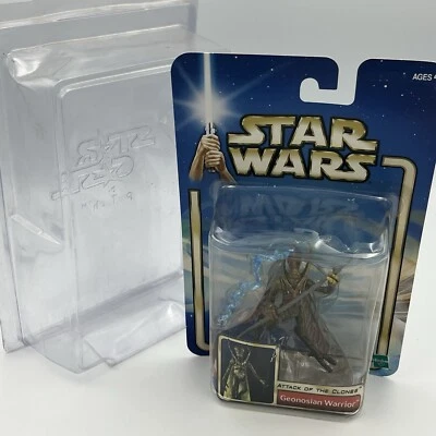 Star Wars Attack of the Clones Geonosian Warrior Action Figure MOC '02 #15 Case - Image 1 of 4