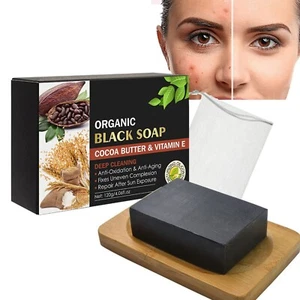 Black Soap Cocoa Butter with Vitamin E Bubbly Rich Body Wash and Face Wash - Picture 1 of 5