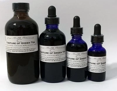PURE HEALTH BOTANICALS Green Tea Tincture, Extract, Highest Quality, Cognitive Support, Weight Loss