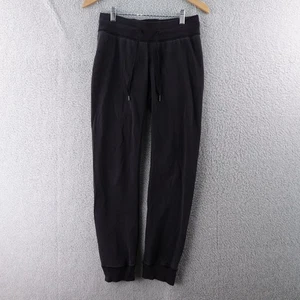 LuluLemon Yoga Womens Size 4 Black Sweatpants Joggers Jogging Pants Comfort Fit - Picture 1 of 5