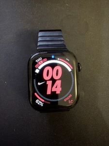 Apple Watch Series 10 46 mm Black Aluminium Case + Link Bracelet Space Black - Picture 1 of 11