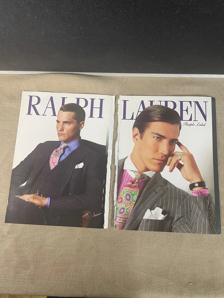 Ralph Lauren Etiqueta Púrpura Multipágina Revista Anuncio 2009 Foto 1 de 4