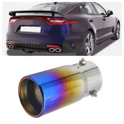 Car Chrome Stainless Rear Exhaust Pipe Tail Muffler Tip For Kia Stinger 2023 Foto 1 de 4