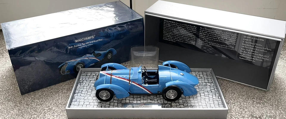 Minichamps 1/18 Delahaye Type 145  V12 Grand Prix 1937(kyosho Autoart CMC Norev - Immagine 1 di 4