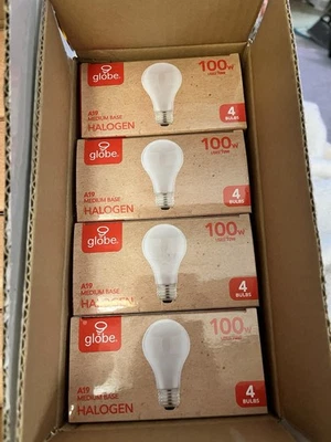 Lot of 4- Globe 4 Pack of 100w Bulbs - Image 1 of 4