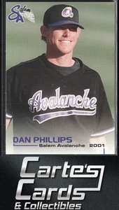 Dan Phillips 2001 Grandstand Salem Avalanche #NNO Salem Avalanche - Picture 1 of 2