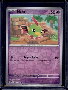 Natu SV04: Paradox Rift Pokémon #071/182 Holograma Inverso Casi Nuevo+ - Imagen 1 de 2