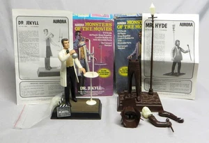 Pair of Rare 1975 Aurora Monsters of the Movies Dr Jekyll & Mr Hyde Models EXC - Picture 1 of 10