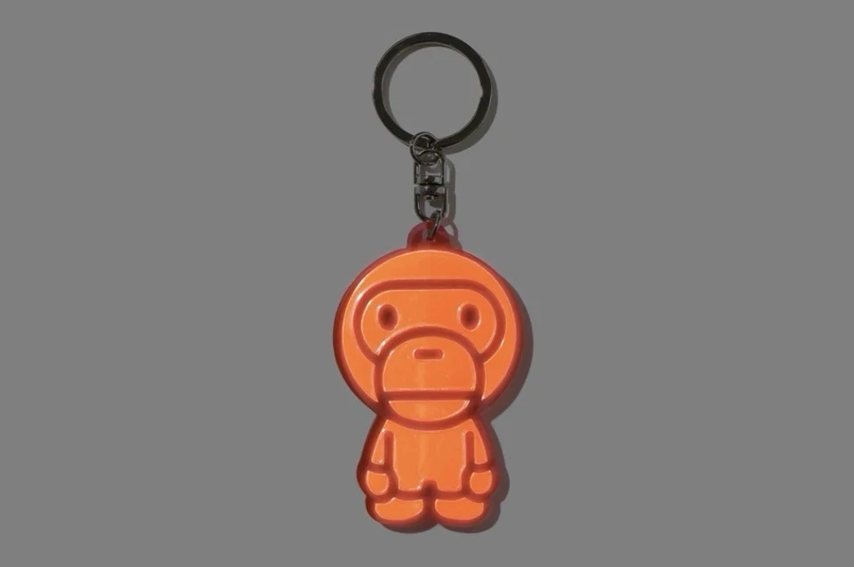 A bathing ape Keychain: BAPE BABY MILO Reflective Keychain Japan Exclusive - Image 1 of 2