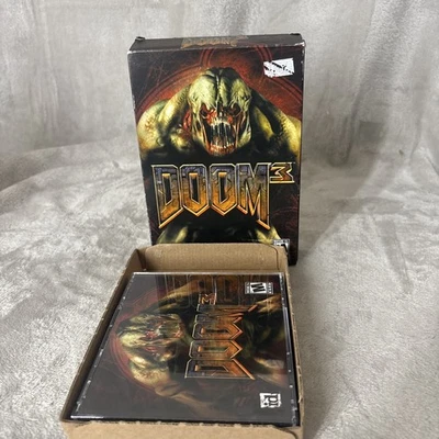 Doom 3 (PC, 3-Disc Set, 2004) Big Box PC Complete W/ Manual & Inner Box - Image 1 of 4