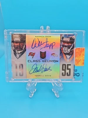 2013 Panini Momentum Warren Sapp- Terrell Davis Class Reunion Auto 1/5 - Image 1 of 4