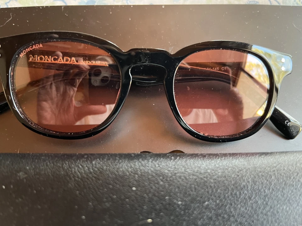 Gafas de sol Moncada Passolini marco negro/lentes amarillas 46-21-145 Foto 1 de 4