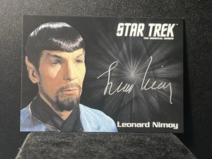 2016 Rittenhouse Star Trek TOS 50th Anniv Silver Incent Auto Nimoy/Mirror Spock - Picture 1 of 2