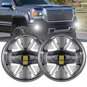 For 2007-2013 GMC Sierra 1500 / 2007-2014 2500HD 3500HD Bumper LED Fog Lights - Picture 1 of 12