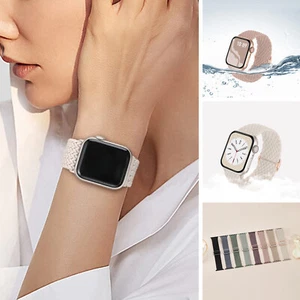 Braided Nylon Woven Band For Apple Watch 9 8 7 6 5 SE/iWatch Ultra Weaven Strap - Zdjęcie 1 z 67