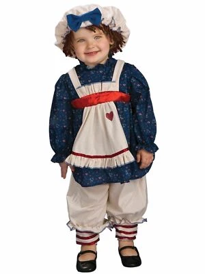 Toddler Ragamuffin Dolly Raggedy Ann Costume 3-4 year old - Image 1 of 2