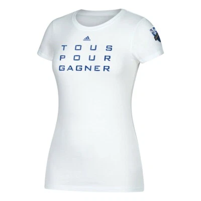 Montreal Impact MLS Adidas Women's 2017 Jersey White Tri-Blend T-Shirt - Image 1 of 2