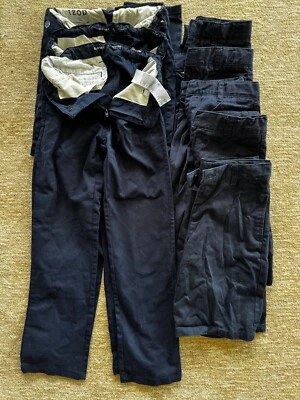 Pantalones cortos y pantalones azul marino para niños para campamento o uniforme escolar - Talla 10 Foto 1 de 4