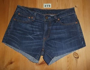 Fab Women's Blue LEVI 529 W30" Denim Cut Off, Shorts, 8.5" rise. - Picture 1 of 4