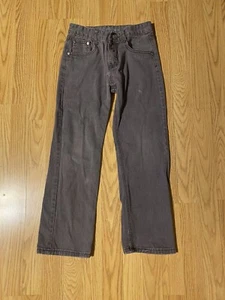 Boys 10 - Old School Brand - Gray Jeans - Straight Leg - Picture 1 of 8
