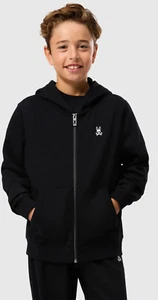 PSYCHO BUNNY HOODIE BOYS/GIRLS SZ 7-8 BLACK WITH RED BUNNY LOGO - Picture 1 of 6
