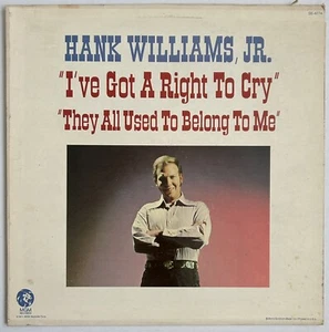 Hank Williams Jr. - I've Got A Right To Cry - 1971 Vinyl LP Club Edition Cleaned - Picture 1 of 4
