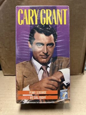 Cary Grant Double Feature: His Girl Friday/ Penny Serenade (VHS 1994) - New - Image 1 of 2