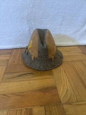 De Colección Cavanaugh Marrón Gamuza y Lana Tweed Sombrero Fedora Talla 7 Ritmo Colección Setter Foto 1 de 4