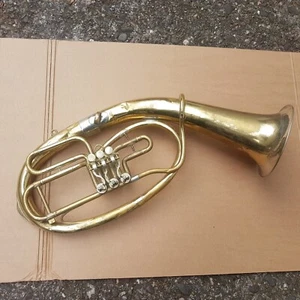 ANTIKES TENOR HORN - made in GERMANY - Picture 1 of 12