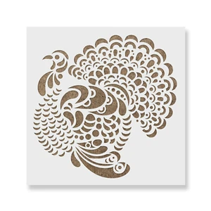 Popup Thanksgiving Turkey Stencil - Durable & Reusable Mylar Stencils - Picture 1 of 5