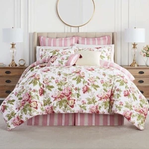 Waverly Forever Peony 4-Piece Comforter Set - Picture 1 of 3