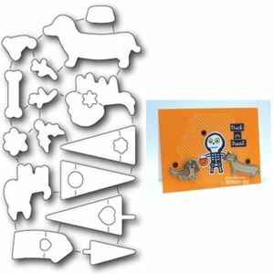 CLERANCE ~ Caja de memoria troqueles de estudio abiertos - SANTA PAWS 32162 - Imagen 1 de 3