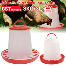 Chicken 2.5L Drink / 3KG Feeder Bird Aaviary Chook Poultry & Drinker Waterer AU