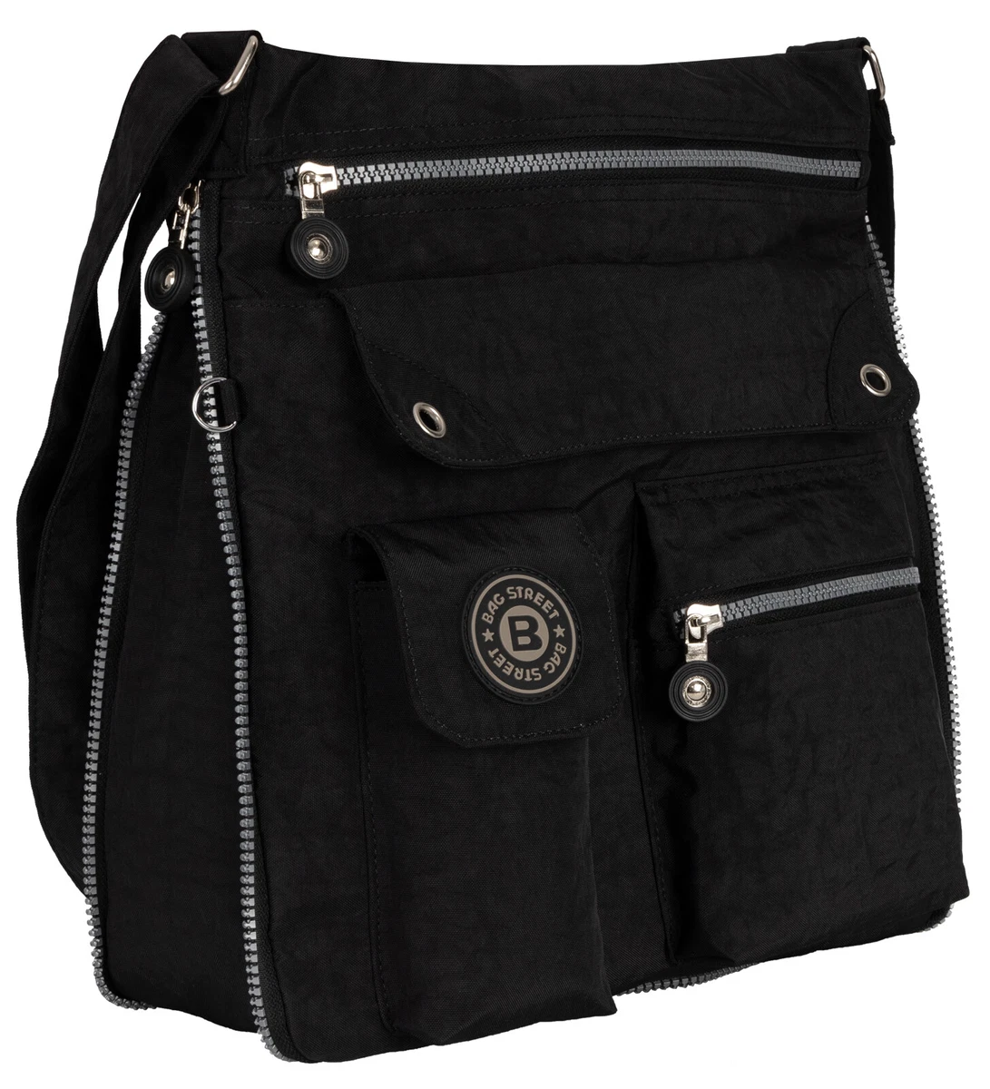 BAG STREET Damen Umhängetasche – Mit Magnetriegel, 4 Liter Volumen, Verstellbarer Gurt, Lederimitat