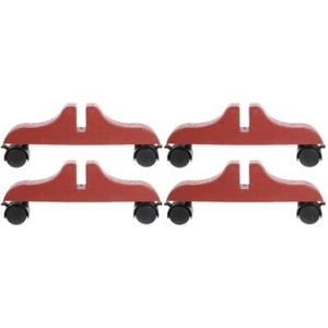  Set of 2 Stoffbildschirmbasis Rollunterteil Mit Rollen Zimmerteiler Auf Rädern - Afbeelding 1 van 12