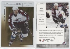 2003-04 In the Game-Used Signature Series Gold Spring Expo /10 Milan Hejduk #50