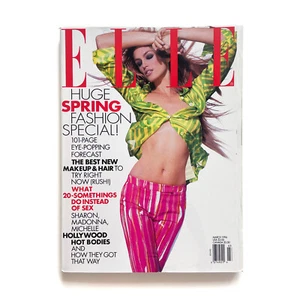 1996 Cindy Crawford Elle Magazine Cover • Supermodel • Spring Fashion Special - Picture 1 of 4