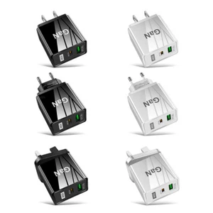 65W GaN Charger 2 Ports QC3.0 Quick Fast Charger for iPhone 13 Pro Xiaomi Phone - Photo 1 sur 15
