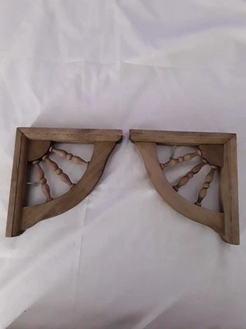 Door Window Corbels Shelf Brackets Set of 2 Rustic Wood Home Decor Cover