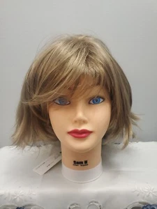 Envy Mila Mid-Length Straight Synthetic Layered Wig Mocha Frost New - Picture 1 of 8