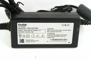 Authentic Kodak EasyShare Printer Adapter HPA-432418A0 Power Cord 24VDC 1.8A - Afbeelding 1 van 3