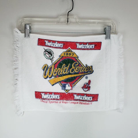 1997 World Series Towel Cleveland Indians vs Florida Marlins Twizzlers MLB Cover