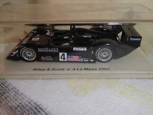 Car: Spark Model 1:43 Riley & Scott #4 Le Mans 2003 original box and unused