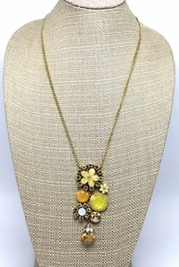 Nuevo Collar Colgante de Estrás Inspirado en Cítricos Nuevo con Etiquetas #N1053 - Imagen 1 de 3