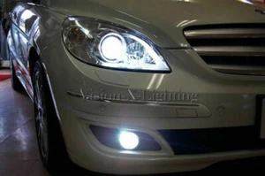 Mercedes B Class W245 Pair Bulbs Fog LED Light White 6000K + Resistors Canbus - Picture 1 of 2