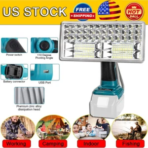 LED Work Light Flashlight Spotlight for Makita 18V Li-ion Battery BL1430 BL1440 - Picture 1 of 10