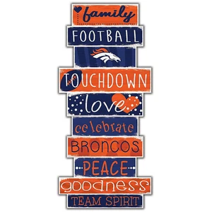 Letrero de 24" pila de celebraciones de los Denver Broncos - Imagen 1 de 1