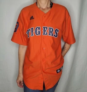 Adidas Detroit Tigers MLB Cooperstown Collection Orange Youth Large Jersey EUC - Picture 1 of 5