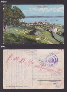 AUSTRIA 1915, Ocenzurowana pocztówka Marinefeldpostamtt Pola I wojna światowa